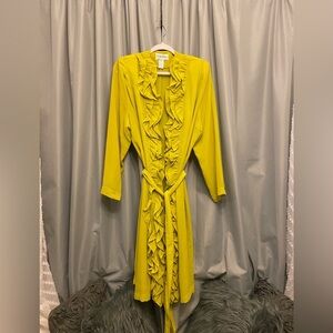 50% off w♥️ TALLY TAYLOR lime green dress jacket SIZE 16 54